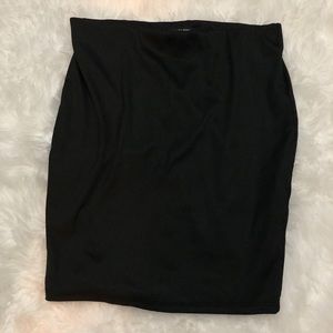 Black Ribbed Fashion Nova Skirt